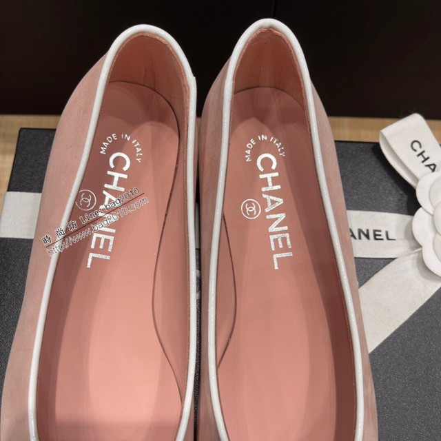 Chanel香奈兒頂級版本磨砂絲綢牛皮小香新款彩色糖果系列單鞋 dx2719
